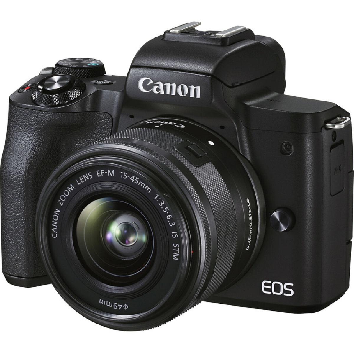 Canon EOS M50 Mark II Mirrorless Digital Camera with EF-M 15-45mm Lens - Black Canon EOS M50 Mark II Mirrorless Digital Camera with EF-M 15-45mm Lens - Black